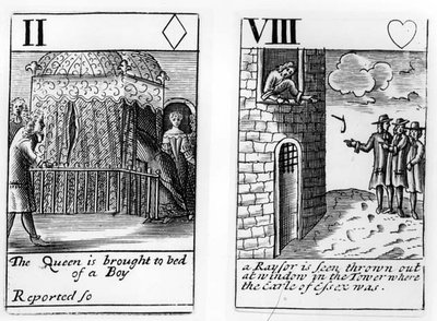 Elizabethan English playing cards by English School